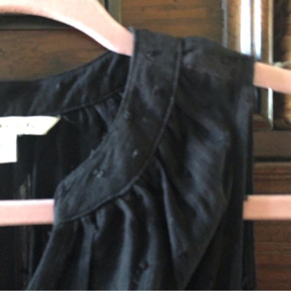 Zac & Rachel lightweight black clip dot sleeveless blouse in size S - Picture 3 of 8